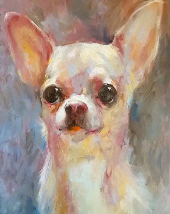 H8117-2 Full Drill Square 5D Diy Diamond Painting Chihuahua Dog Diamond Embroidery Cross Stitch Rhinestones Paintings By Number H8117 - Цвет: H8117-2
