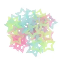 120 шт DIY цветные светящиеся звезды наклейки на стену флуоресцентные наклейки на темные 3D звезды стены и окна, очень подходит для chil