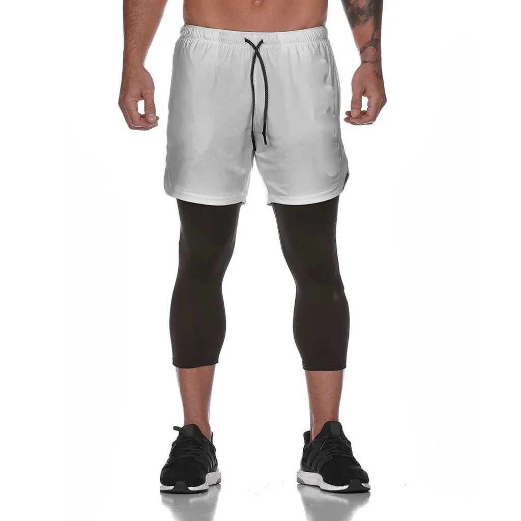 Мужская мода стиль спортивны фитнес штаны с внутренним карманом Фитнес Брюки