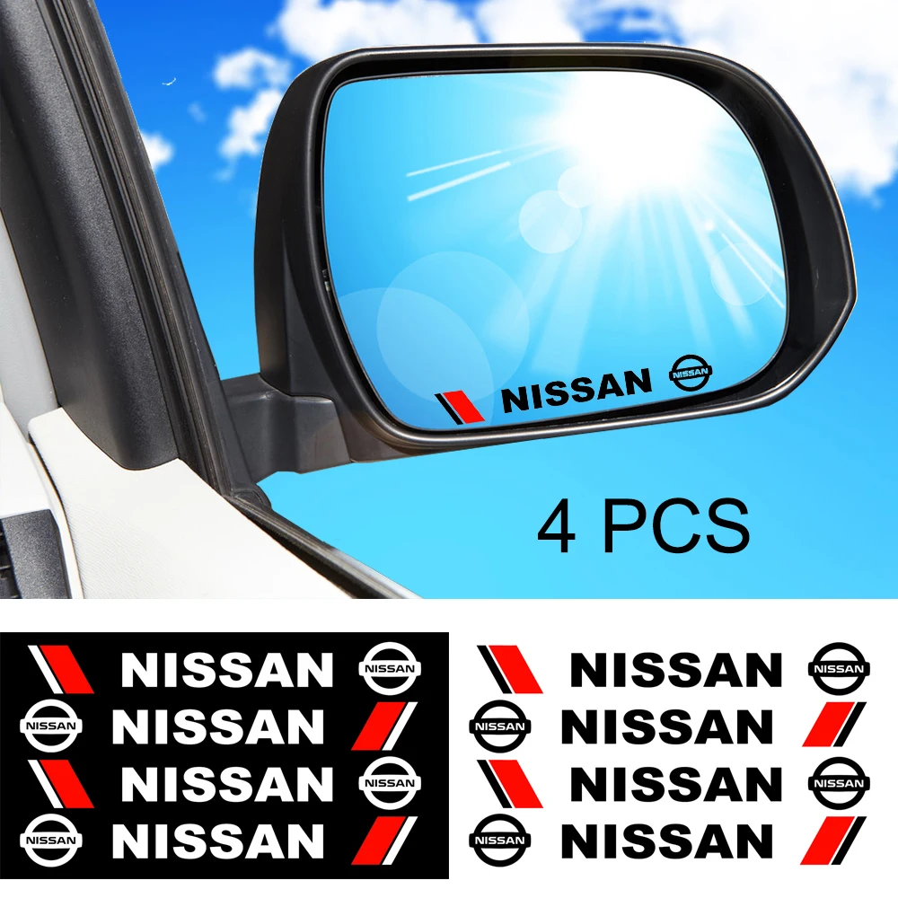 

4PCS Car Door Handle Sticker Decoration Decals Car Styling Accessories For NISSAN Tiida Teana ALTIMA SYLPHY MURANO KICKS QASHQAI