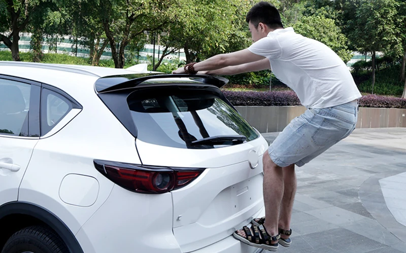 Roof Tail wing Spoiler For MAZDA CX-5 CX-5 Roof High Quality ABS Material Car Rear Wing Primer Color Rear Spoiler