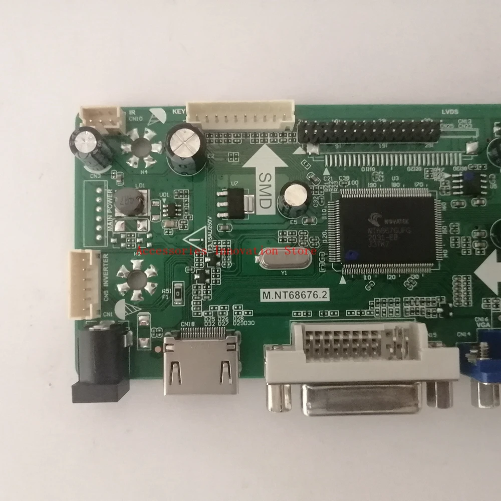 Kit de Monitor Visual com Luz Led 156nb6 L0b Rev c2 Hdmi Mais Vga Mais Dvi 1366x76. Placa de Controlador de Tela Lcd Novo - Imagem 5