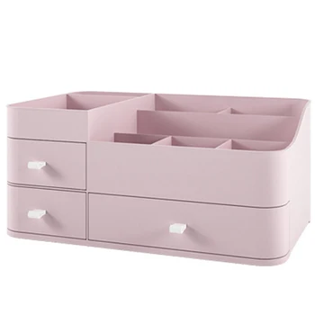 

Plastic Makeup Organizer Drawer Cosmetic Container Makeup Brush Holder Large Desktop Sundries Storage Box Bathroom Storage