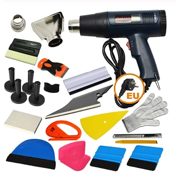 Best EHDIS Window Tint Tool Kit Auto Electric Hot Gun Air Heat Guns Vinyl Car Wrap Cutter Knife Carbon Foil Film Sticker Accessories