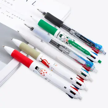 

Multi Color Ballpoint Pen 0.5mm 4 Color Pen Black/Red/Green/Blue Ink Multicolored Pen For School
