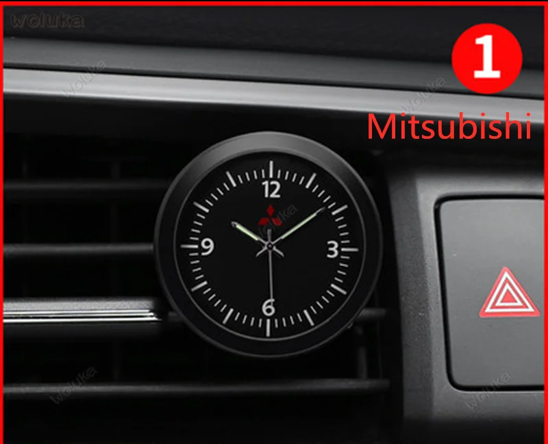 Украшение автомобиля, автомобильные часы, модифицированные автомобильные внутренние электронные кварцевые часы, различные автомобильные знаки CD50 Q04 - Название цвета: B