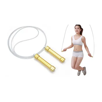 

1pc Rope Skipping Professional Aluminum Alloy Handle Exercise Accessory Rope Skipping Fitness Jump Rope for Friends