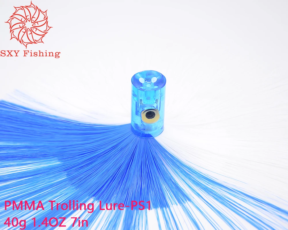 

SXY FISHING PMMA Trolling Lure Big game Lure Deep sea bait Hair bait 40g PS1