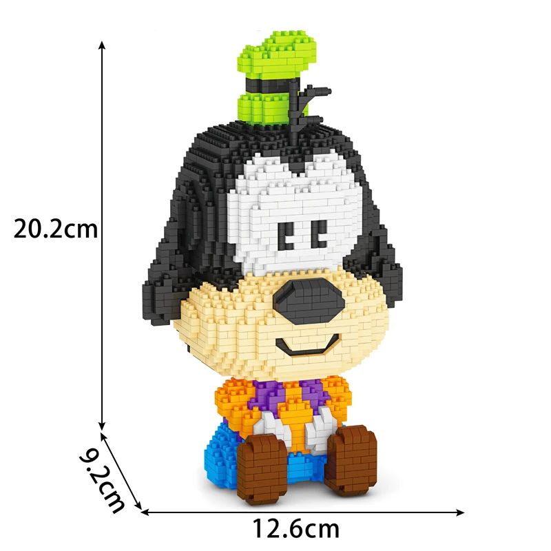 Cartoon-animal-dog-mouse-elephant-monkey-lion-pig-3D-model-DIY-diamond-child-adult-building-block