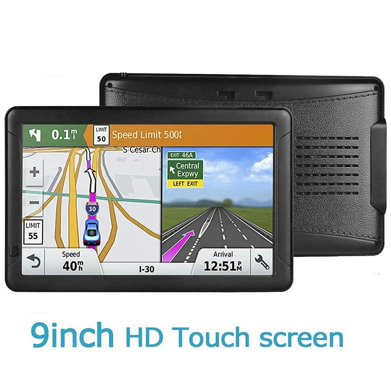 Gps-навигатор для автомобиля-9 дюймов HD Автомобильный gps-навигатор Емкостный большой сенсорный экран, реальный голос, голосовая индикация поворота напоминание Navig