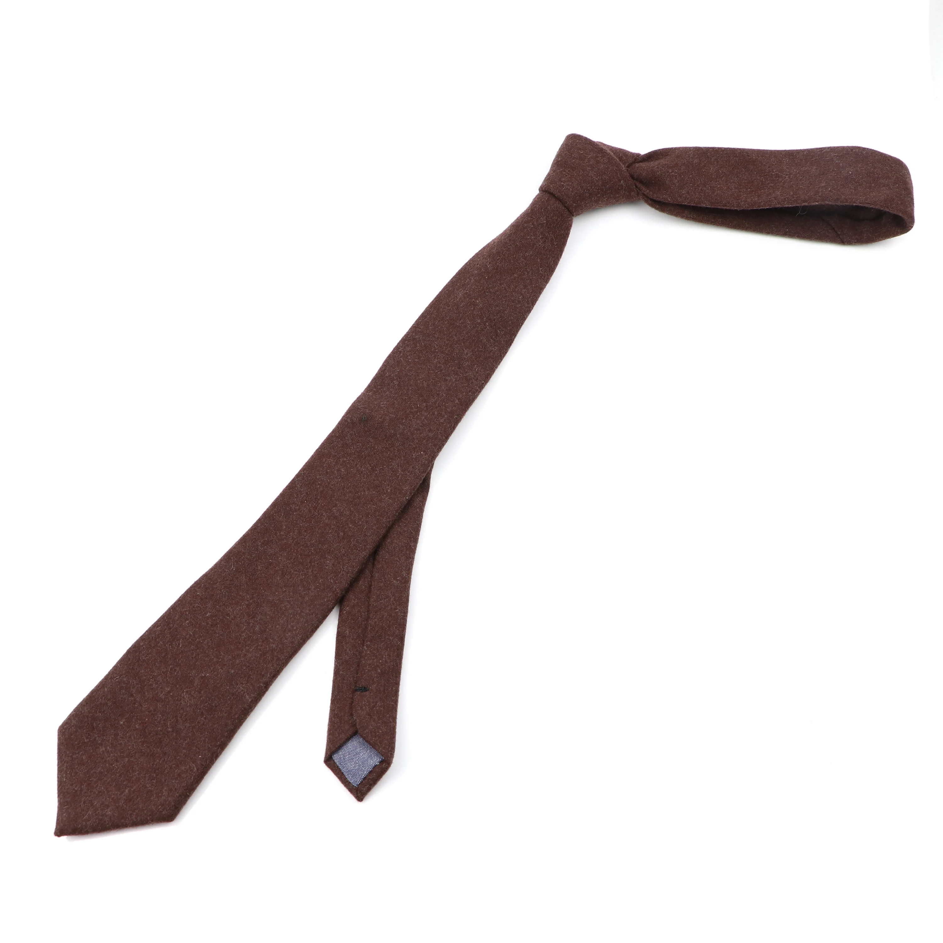 Fashion Men's Wool Necktie Skinny Solid Narrow comfortable Tie Casual England Cravat 7cm Width For Wedding Party Man's Gift