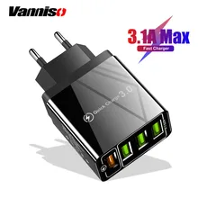 30 Вт Быстрая зарядка 5 в 3.1A QC 3,0 USB зарядное устройство для iPhone X 11pro samsung A50 A30 huawei Xiaomi Note 7 8 Быстрая зарядка настенный адаптер