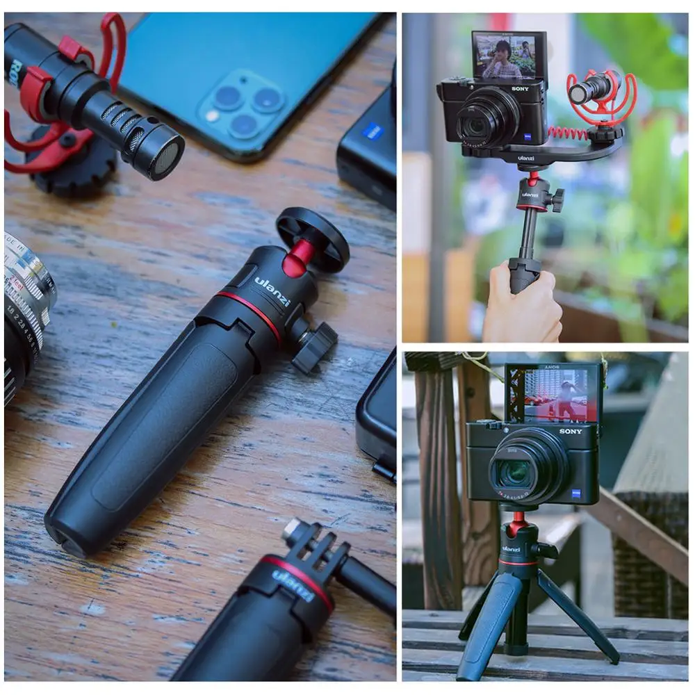 Телескопический штатив Ulanzi для камеры Sony A6400 A6600 RX100 ZV1 Canon G7X Nikon|Аксессуары