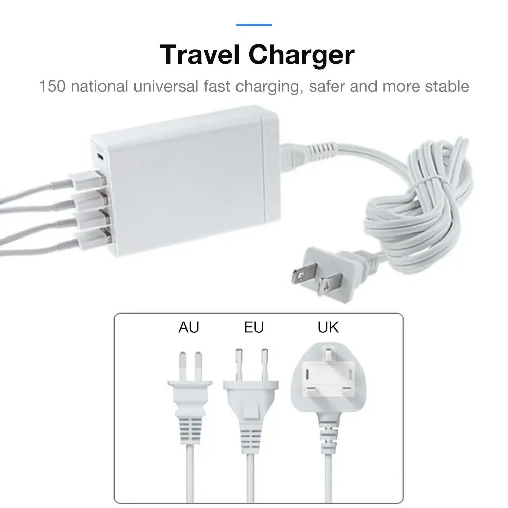 45 Вт type-C PD зарядное устройство многопортовый usb зарядка QC3.0 зарядное устройство для путешествий, Максимальная зарядка 75 Вт Выход для IPhone IPad