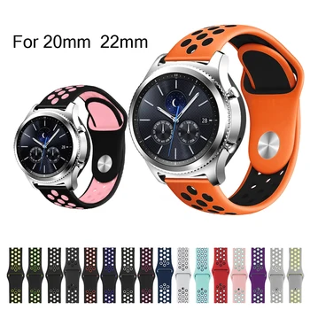 

22mm 20mm For Samsung Gear sport S2 S3 Frontier Classic Band huami GTR 47mm bip Strap huawei GT 2 galaxy watch active 42mm 46mm