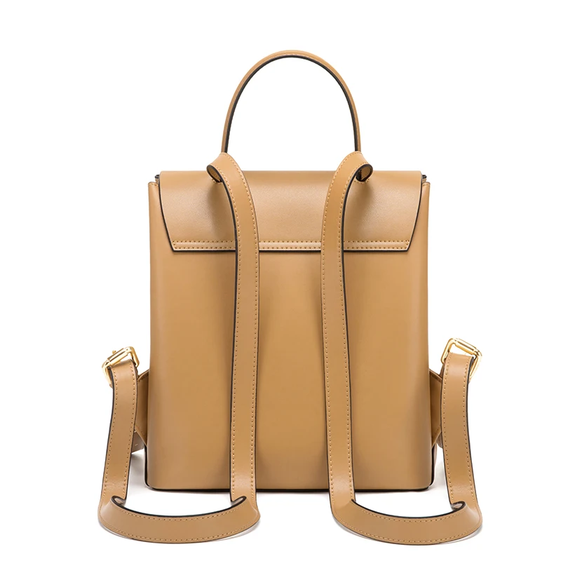 Cnoles Casual Small Backpack Women Travel Waterproof Leather School Bags for Teenage Girls Fashion Tote Shoulder Packbag
