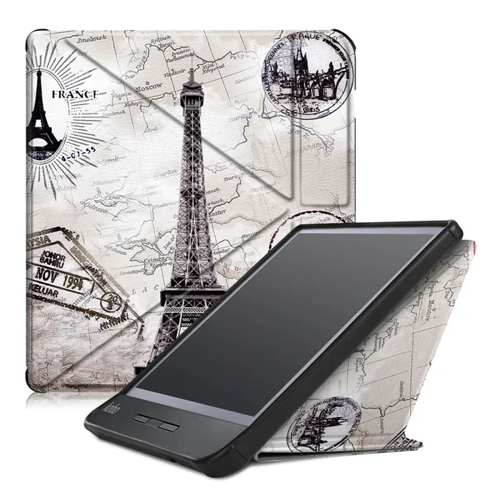 FGTT Чехол GLIGLE auto-sleep/wake для KOBO Libra H2O чехол для электронной книги чехол для KOBO N873+ стилус+ пленка для экрана - Цвет: FGTT