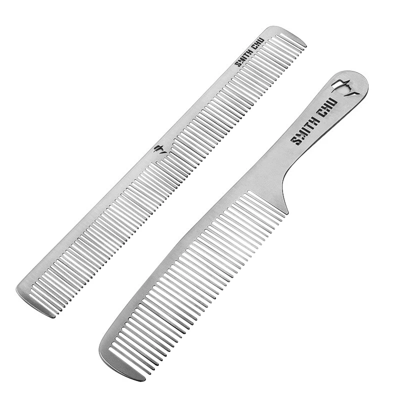 Professional Barber Stainless Steel Comb Large Size Hair Comb