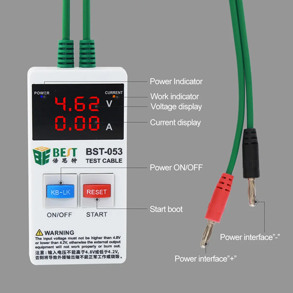 Power Test Cable with Display Test Repair Tool Mobile Phone Fast Current Protection Tool Set for iPhone X 8 8 Plus 7 7 Plus 6 6S