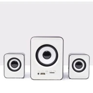 Bluetooth Стерео комбинированный динамик карта U диск с дистанционного управления, проводной многофункциональный компьютер мобильный телефон мини динамик FM - Цвет: Белый
