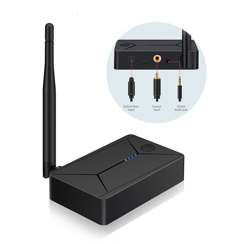 Bluetooth аудио передатчик 3 5 мм AUX коаксиальный Оптический Разъем стерео