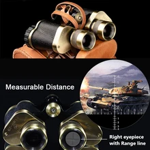 Профессиональные военные бинокли Чистый медный дальномер телескоп Охота Водонепроницаемый HD LLL ночного видения Полностью Мульти покрытием