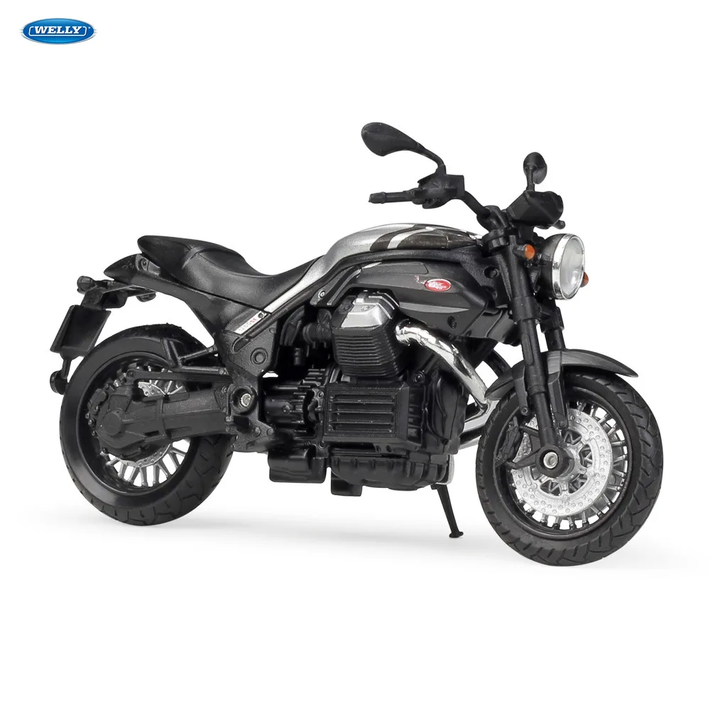 

WELLY 1:18 Moto Guzzi Griso 1200 8V SE Diecast Alloy Motorcycle Model Toy For Children Birthday Gift Toys Collection
