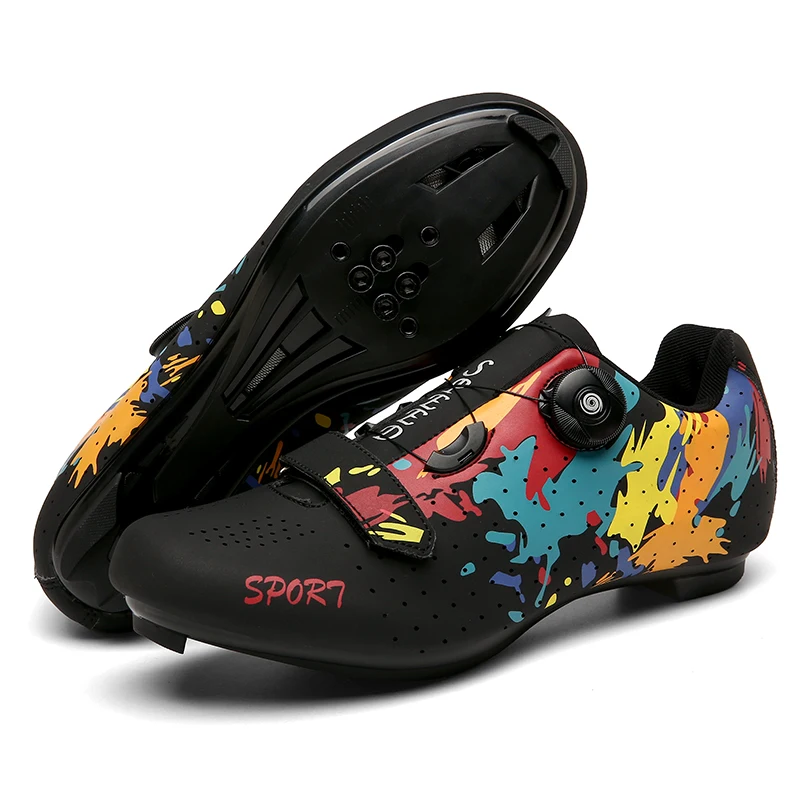 Cycling Shoes MTB Sneakers Man Mountain Bike Shoes SPD Cleats Road Bicycle Shoes Sports Outdoor Training Cycle Sneakers