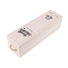 Высококачественный изготовленный на заказ сосновый дерево красное вино перевозчик подарочная упаковочная коробка D08D