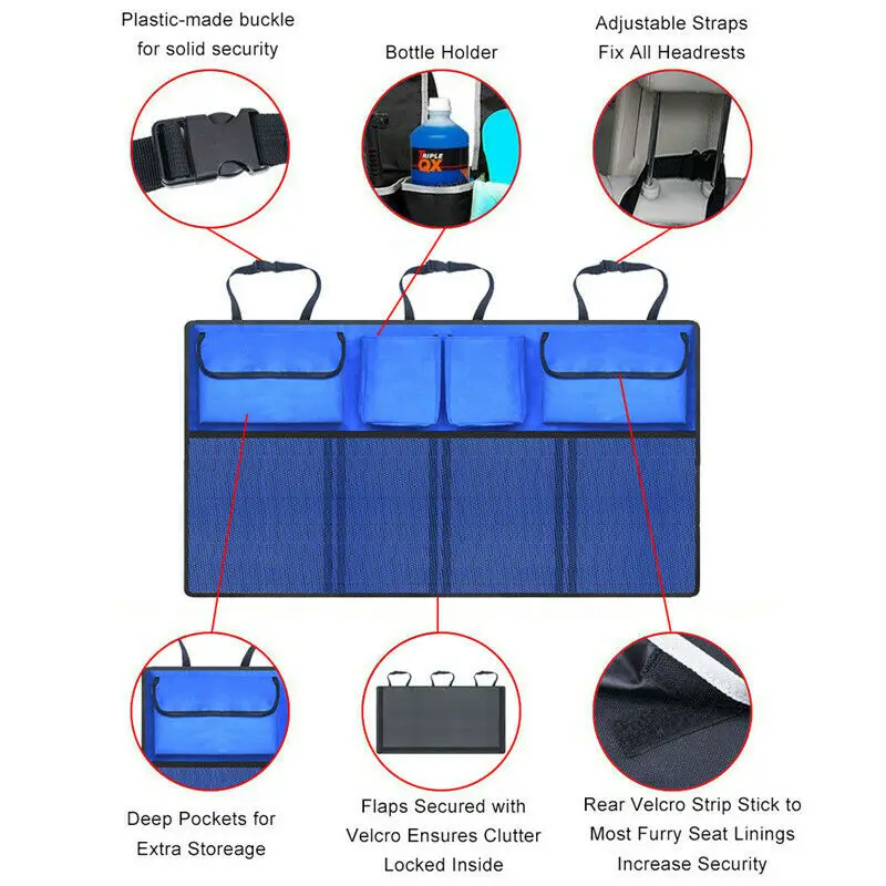 Универсальная, автомобильная, заднего вида спинки сиденья сумка для хранения нескольких подвесной балдахин карман багажник сумка-Органайзер Авто Средства