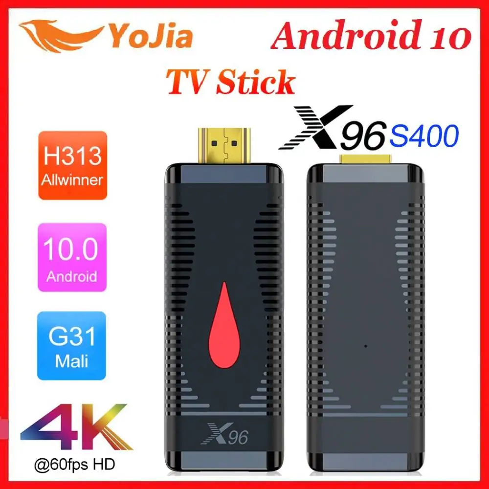 Смарт ТВ-приставка X96 S400 ANDROID 10 Allwinner 4K медиаплеер Android 0 четырехъядерный 2 4 ГГц Wi-Fi