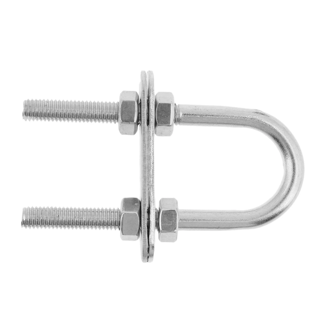 8mm x 60mm STAINLESS STEEL U BOLT BOW EYE NUTS WASHERS BOAT TOW TRAILER 