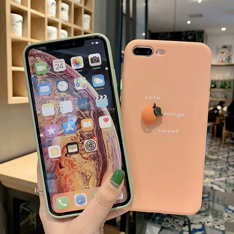 IPWSOO 3D силиконовый чехол с авокадо и фруктами для iPhone 11 Pro XS Max XR, мягкий ТПУ чехол для телефона с буквами для iPhone X, 6, 6 s, 7, 8 Plus, чехол