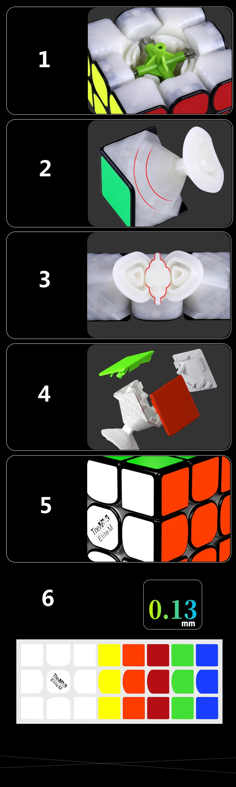 Valk Elite 3x3 Mini 55.5mm Tamanho Cubo 3x3x3 Velocidade Magnético Magico Professional Cubos Brinquedo Wca Quebra-cabeça Mágicos 3 Valk3 m 12 Cheap Cubos mágicos