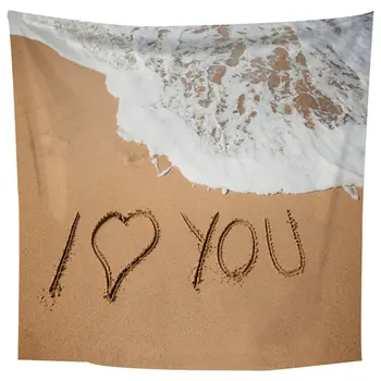 

Large Beautiful Beach Wall Tapestry Wall Hanging Blanket Throw Rug 1.5*1.3m Print Wall Art Decoration