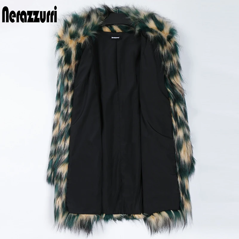 Nerazzurri Winter multicolor oversized faux fur