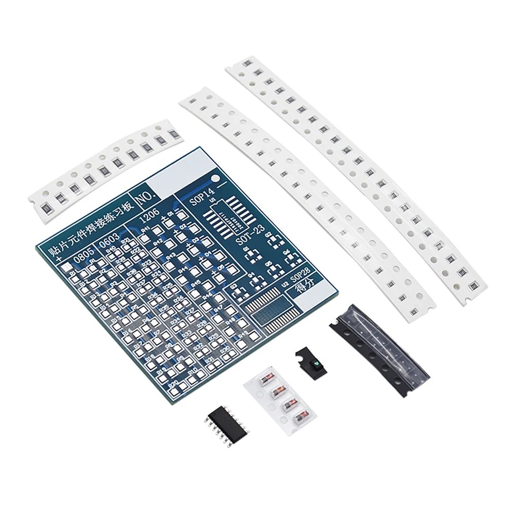 DIY печатная плата SMT SMD паяльная доска Kit Fanny Skill тренировочный электронный костюм 77