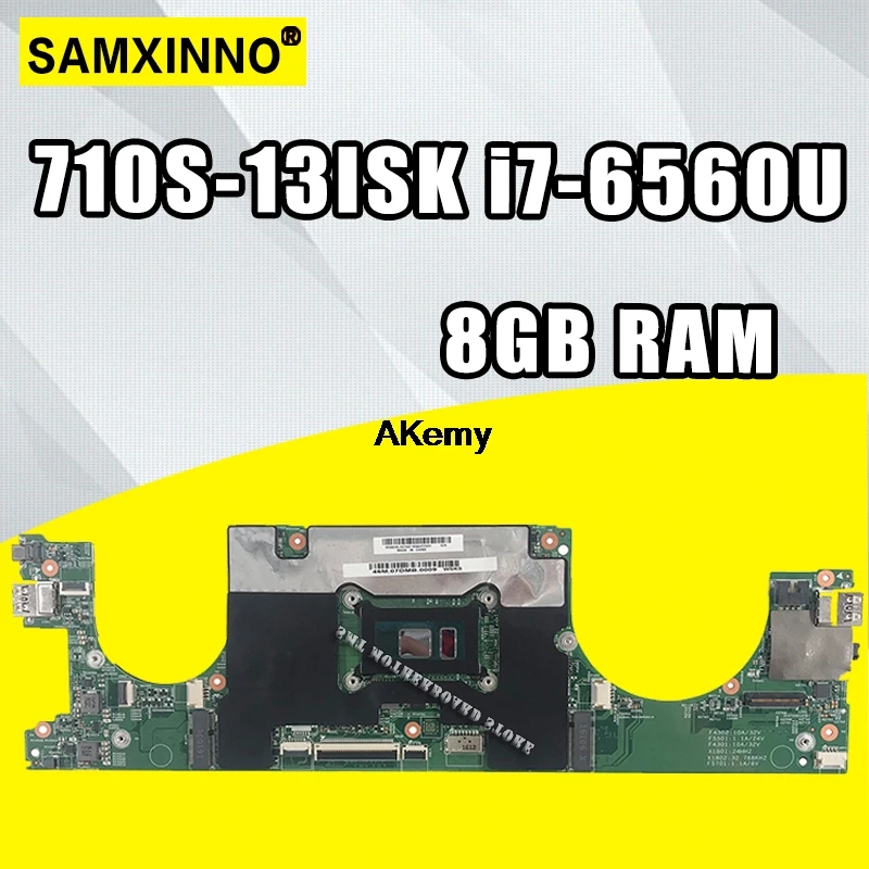 

Laptop motherboard for Lenovo Ideapad AIR13 710S-13ISK original mainboard 8GB-RAM I7-6560U
