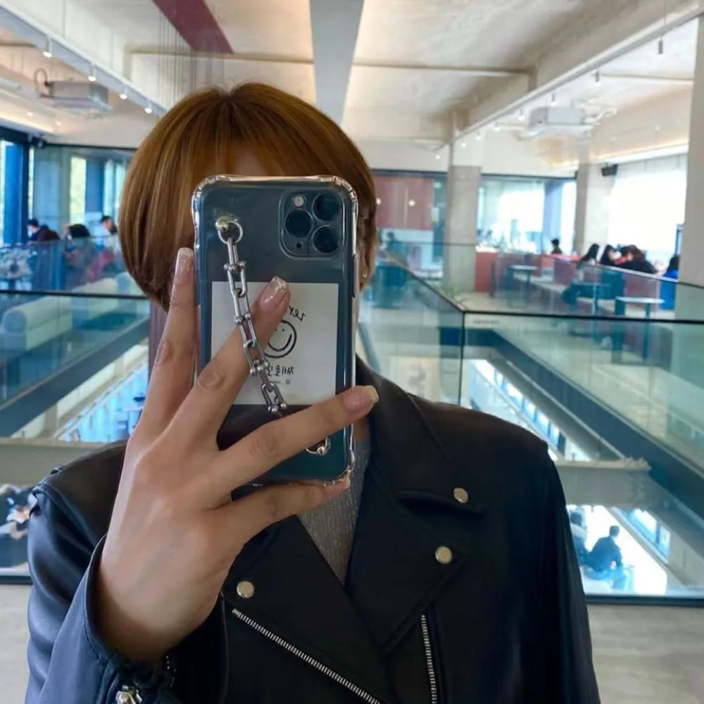 Korean Clavicle Chain Bracelet ShockProof Phone Case Back Cover