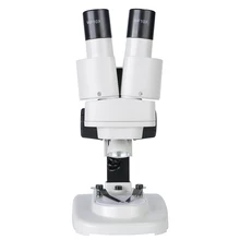 Металлический 20X светодиодный детский микроскоп Лупа биологический бинокулярный микроскоп научный эксперимент микроскопическая Лупа