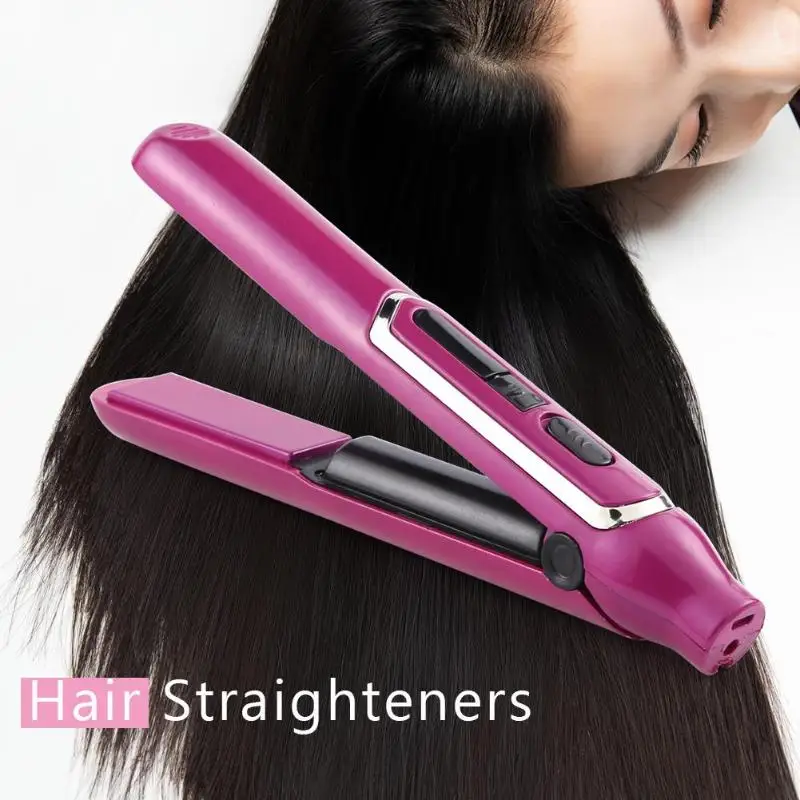 

LED Display Electric Hair Straightener Flat Iron Fast Heating Styling Tools 3D Floating Board Continuous Standby for 50min
