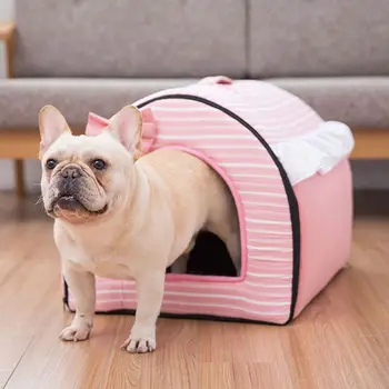 

Bed for Cats and Small Medium Dogs Puppy Soft Pet Nest Sleeping Bag House