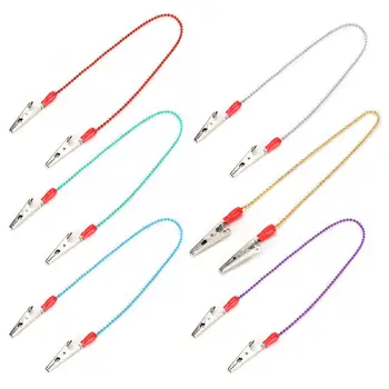 

Tooth Whitening 5pcs Dental Bib Clip Napkin Holder with Flexible Steel Ball Chain Dentist Supplies Teeth Whitening