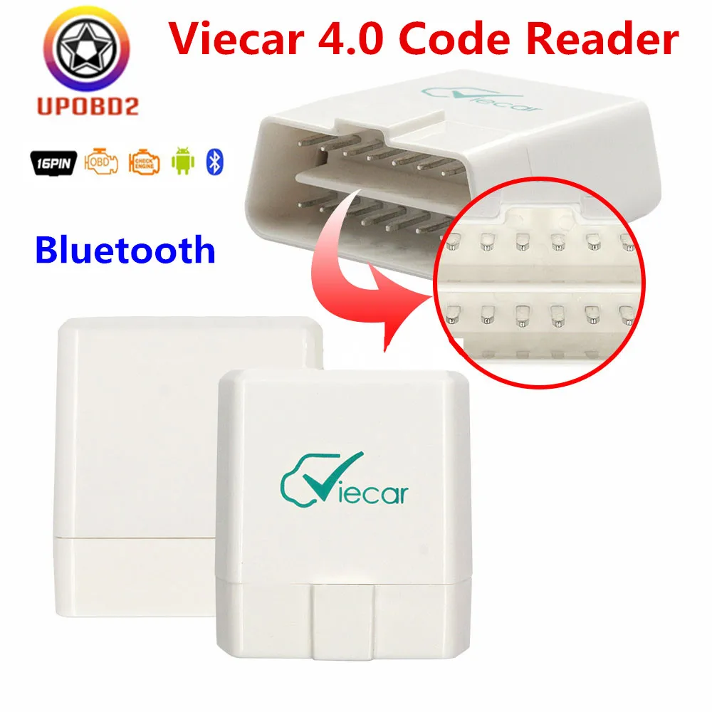 Viecar 4,0 ELM327 V1.5 Bluetooth Viecar OBD2 диагностический сканер инструмент ELM 327 Viecar 4,0 V1.5 OBDII сканер Код считыватель