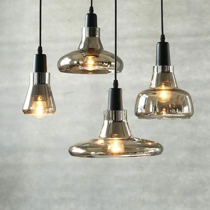 

hanglamp luminaria glass restaurant Home Decoration E27 Light Fixture