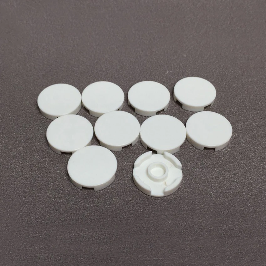 30Pcsset Building Accessories Garden Stone Road Round Cover Lamp Grain MOC City Brick Legoing Blocks Children DIY Toy Gift (4)