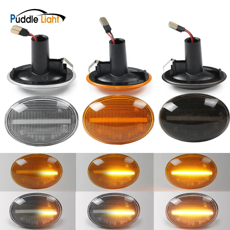 

2x Flowing Side Repeater Light Lamp Dynamic LED Side Marker Light Error Free Panel Lamp For BMW MINI Cooper R56 R55 R57 R58 R59