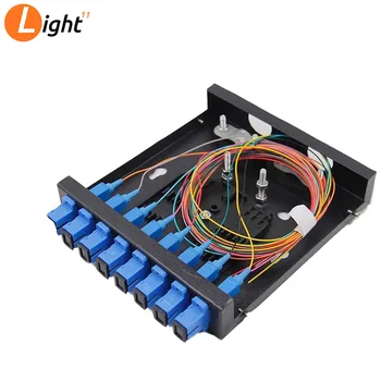 

Fiber optic terminal box 8 core Desktop Type SC FPC with adapter pigtail 8 Ports CATV Fiber optical Patch Panel