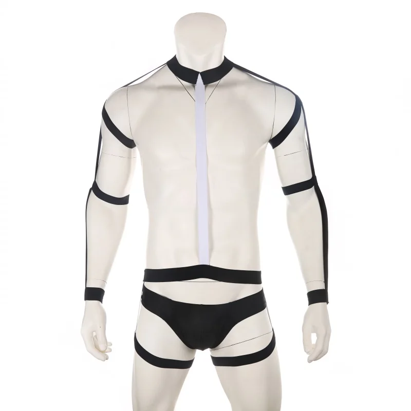 CLEVER-MENMODE Sexy Body Harness Elastic Bondage Set Underwear Men Chest Shoulder Costume Fetish Lingerie Strap Thong Hombre Stage Wear -Zentai shop online Hc5c0ddbc0e6e4fe29b464047152cee43p.jpg
