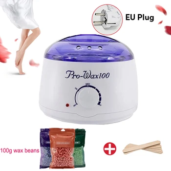 

Electric Pro Wax Heater Waxing Machine For Hair Removal Body Epilator Paraffin Wax kit With 300g Wax Beans RU STOCK